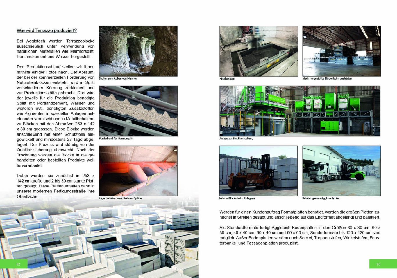 Beispielseite aus dem Kapitel "Alternative Betonwerkstein / Terrazzo"